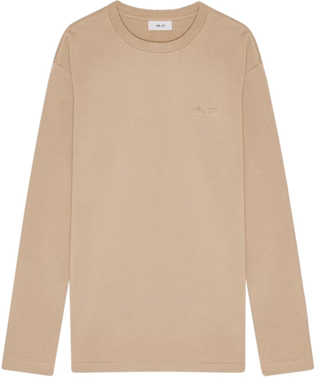 NN07 Nat Ls logo tee Beige