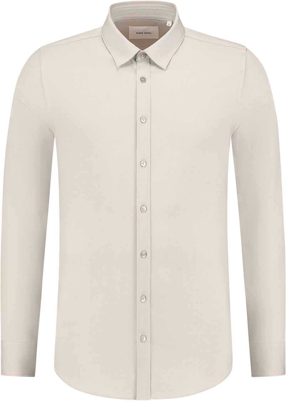 Pure Path Essentieel Jersey-shirt Beige