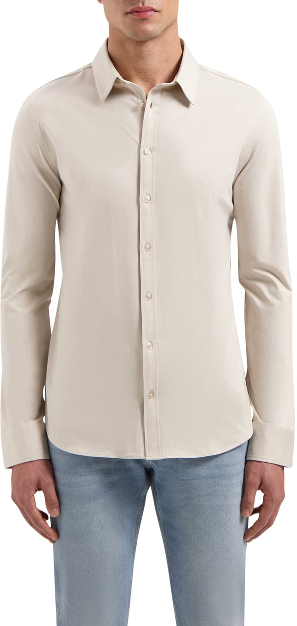 Pure Path Essentieel Jersey-shirt Beige