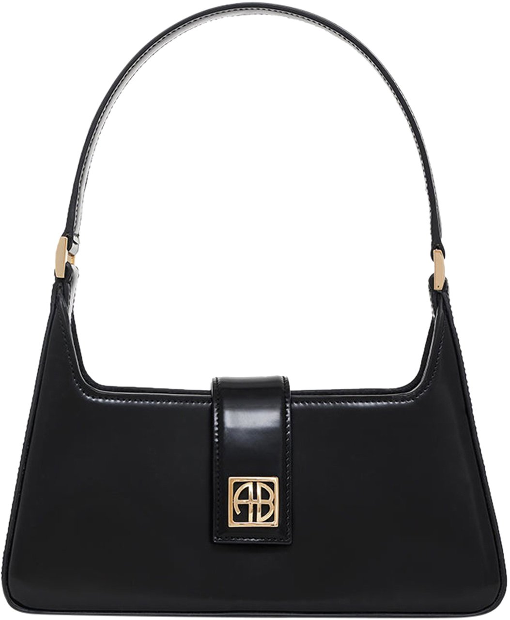 Anine Bing tas zwart leder Zwart