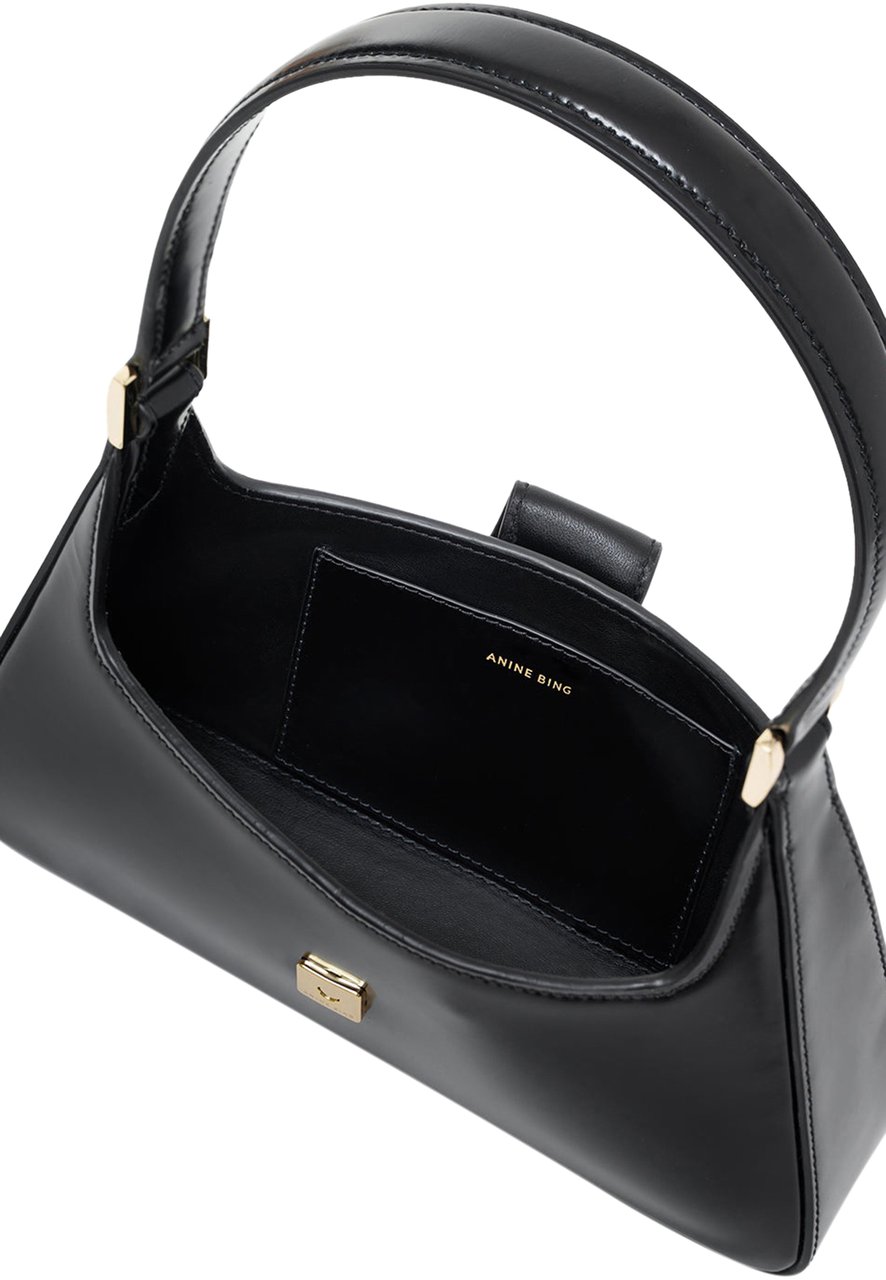 Anine Bing tas zwart leder Zwart