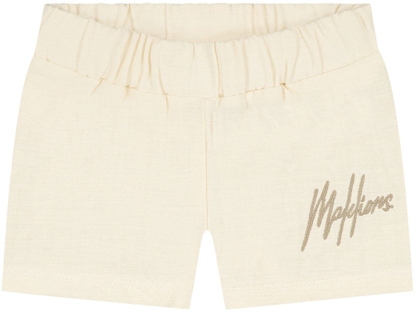 Malelions Malelions Baby Mousseline Shorts Wit