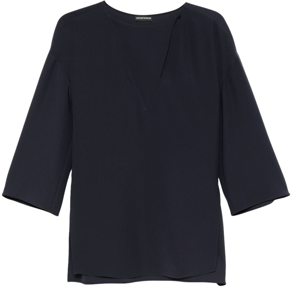 Emporio Armani Top Blue Blauw