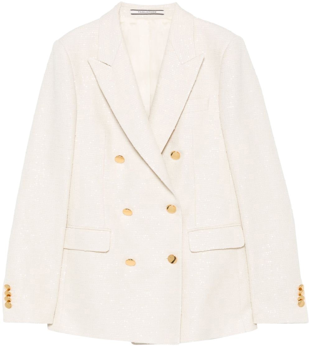 Tagliatore Jackets Ivory Wit