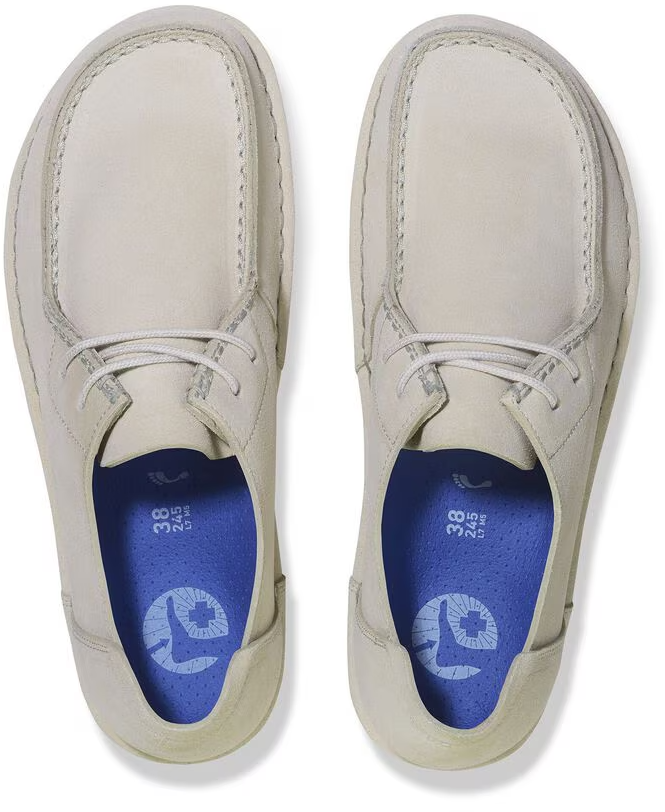 Birkenstock Flat Shoes Antique White Wit