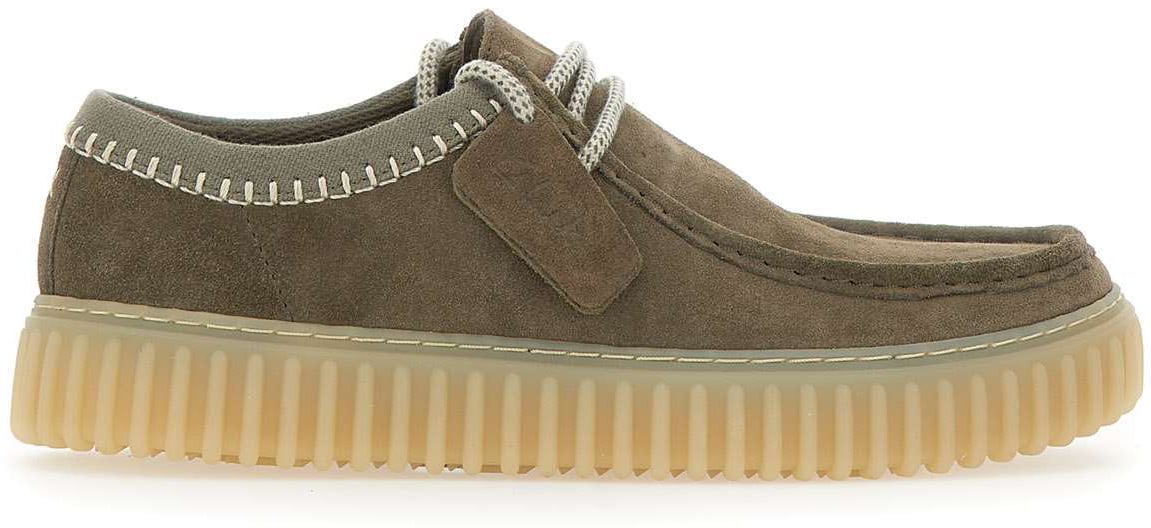 Clarks Original Flat Shoes Green Groen