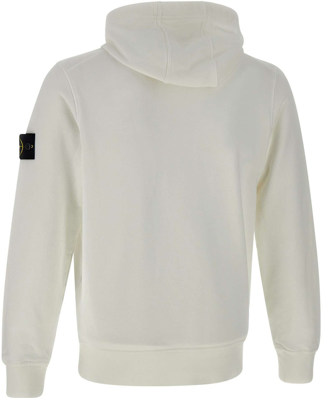 Stone Island Hoodie with logo detail Wit
