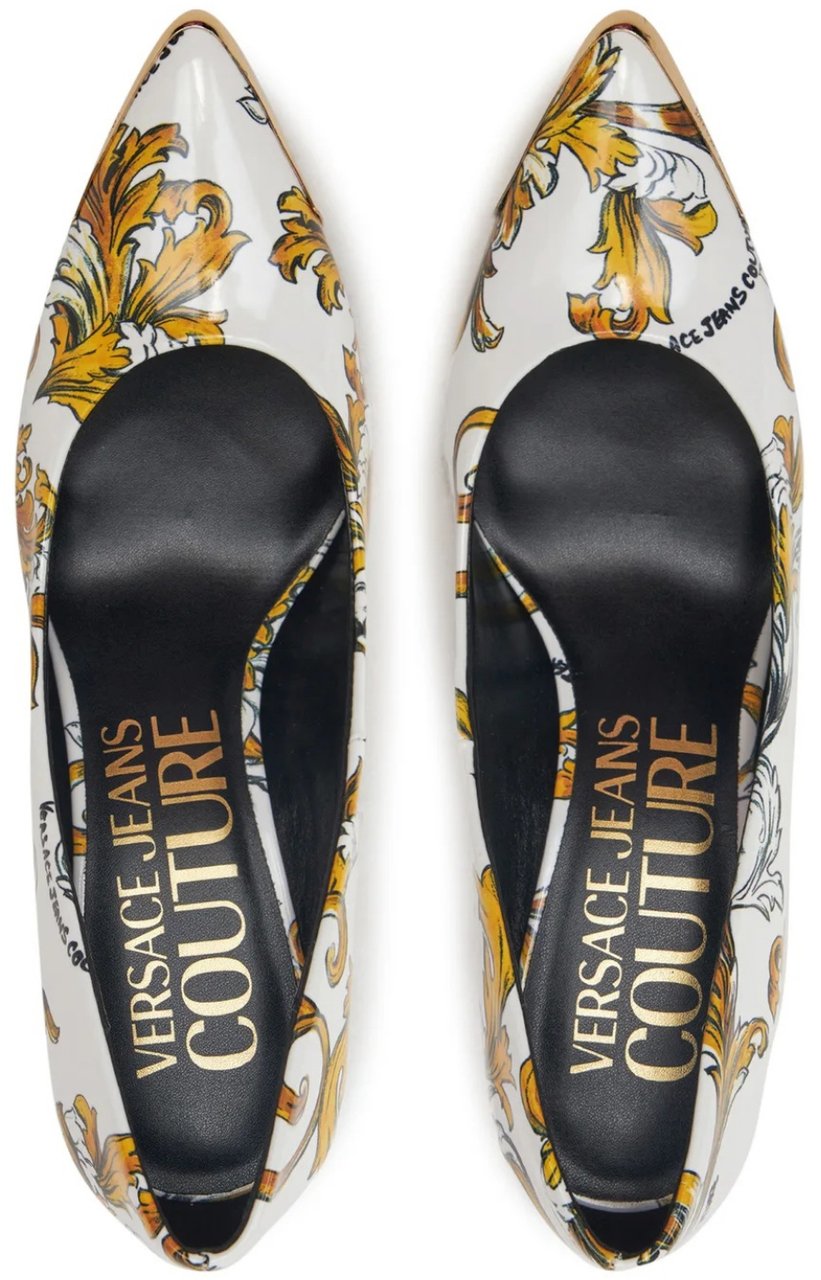 Versace Jeans Couture High Heel Shoes White Wit