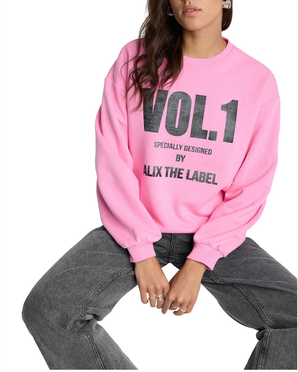 Alix The Label Knitted Vol.1 Sweater Roze