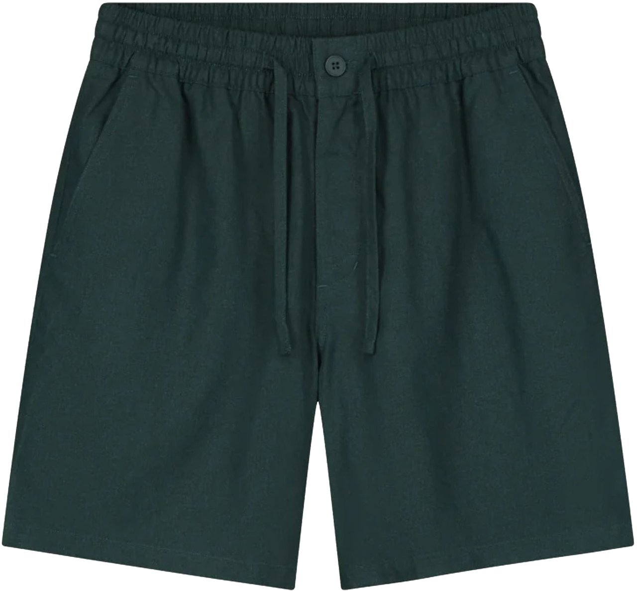 ØLÅF ØlÅf Linen Shorts Shorts Donkergroen M200411 Groen