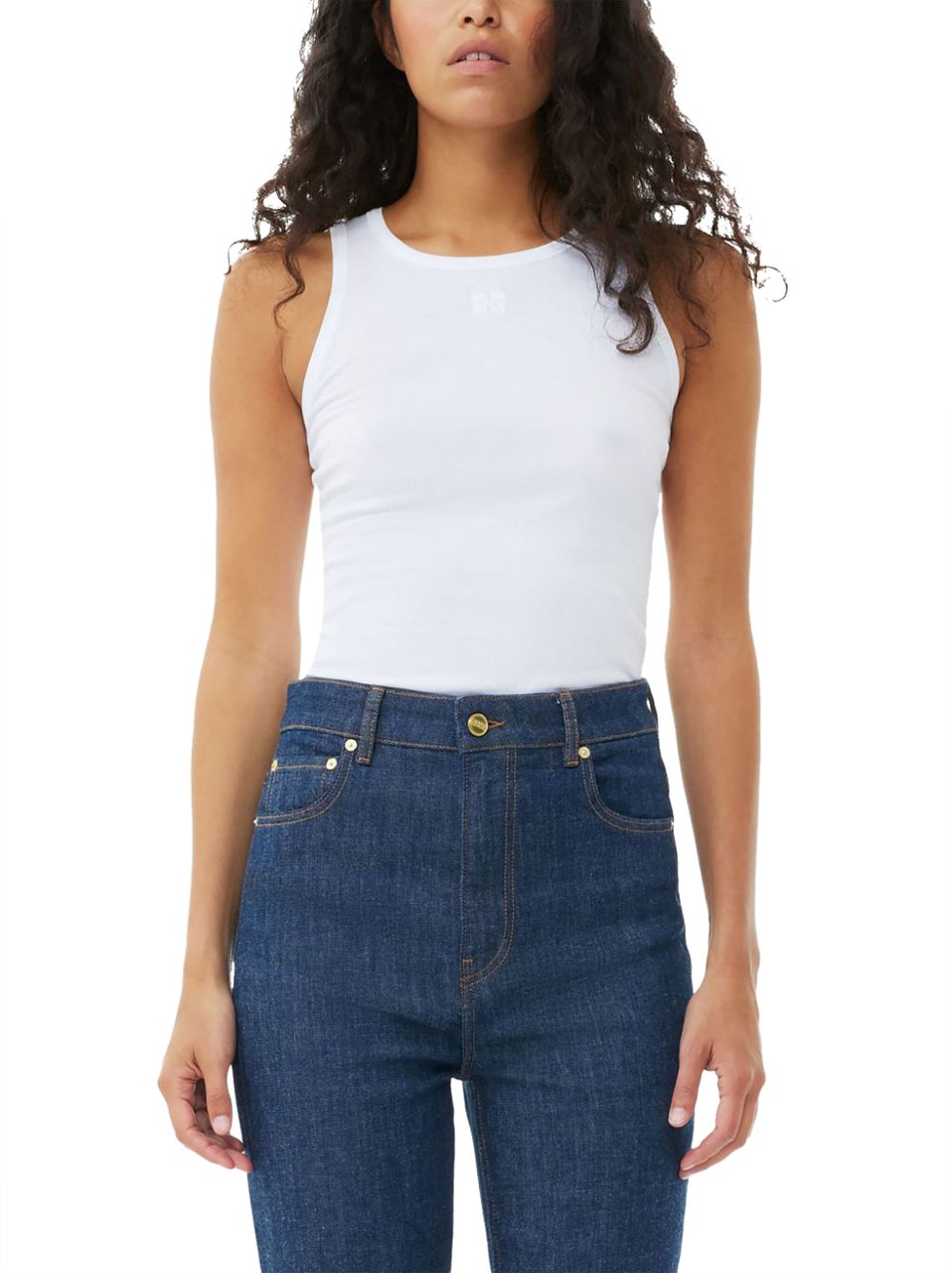 Ganni Shirts & Tops T3897 Wit