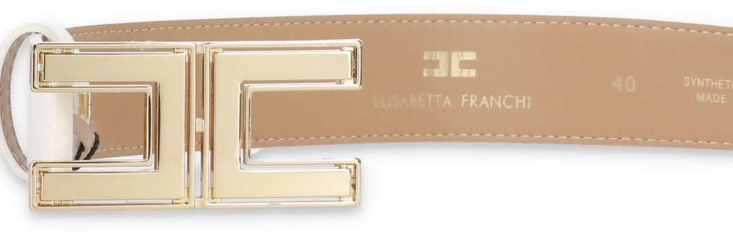 Elisabetta Franchi Belts Ivory Wit