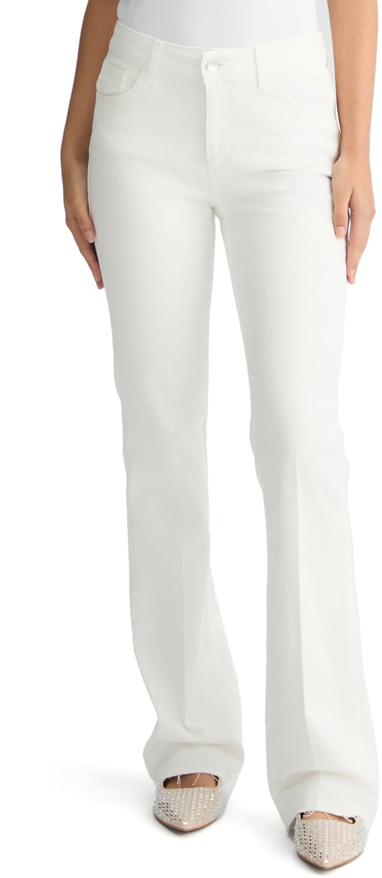 Liu Jo Trousers Bianco Lana Wit