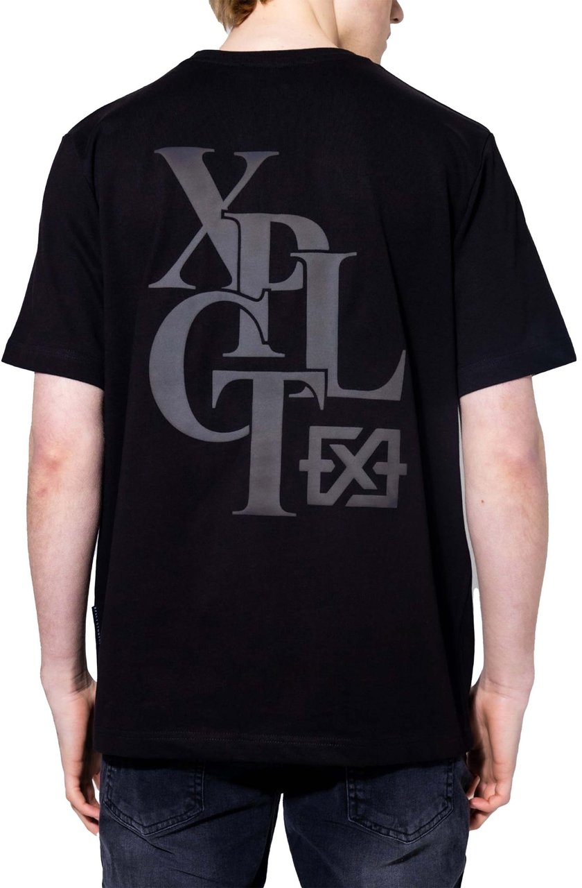 XPLCT Studios letter tee | Black Zwart
