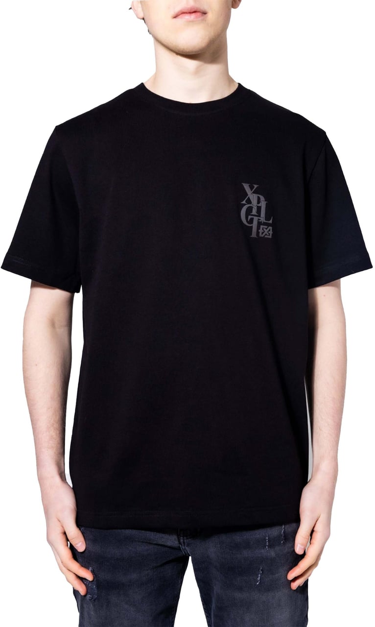 XPLCT Studios letter tee | Black Zwart