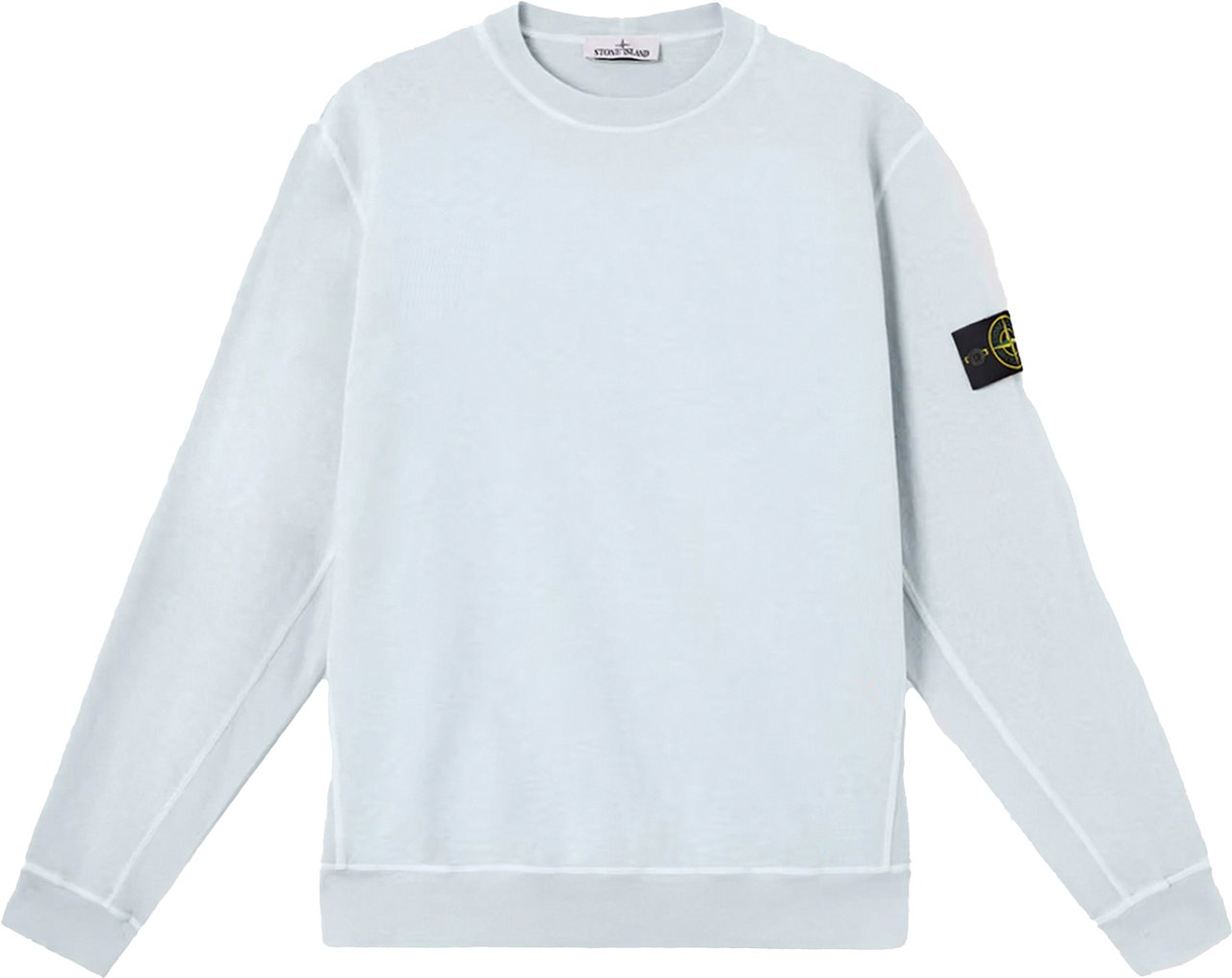 Stone Island Sweater gewassen licht blauw Blauw