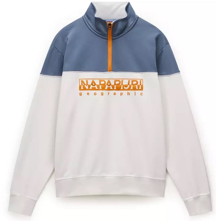 Napapijri pull rits logo Wit