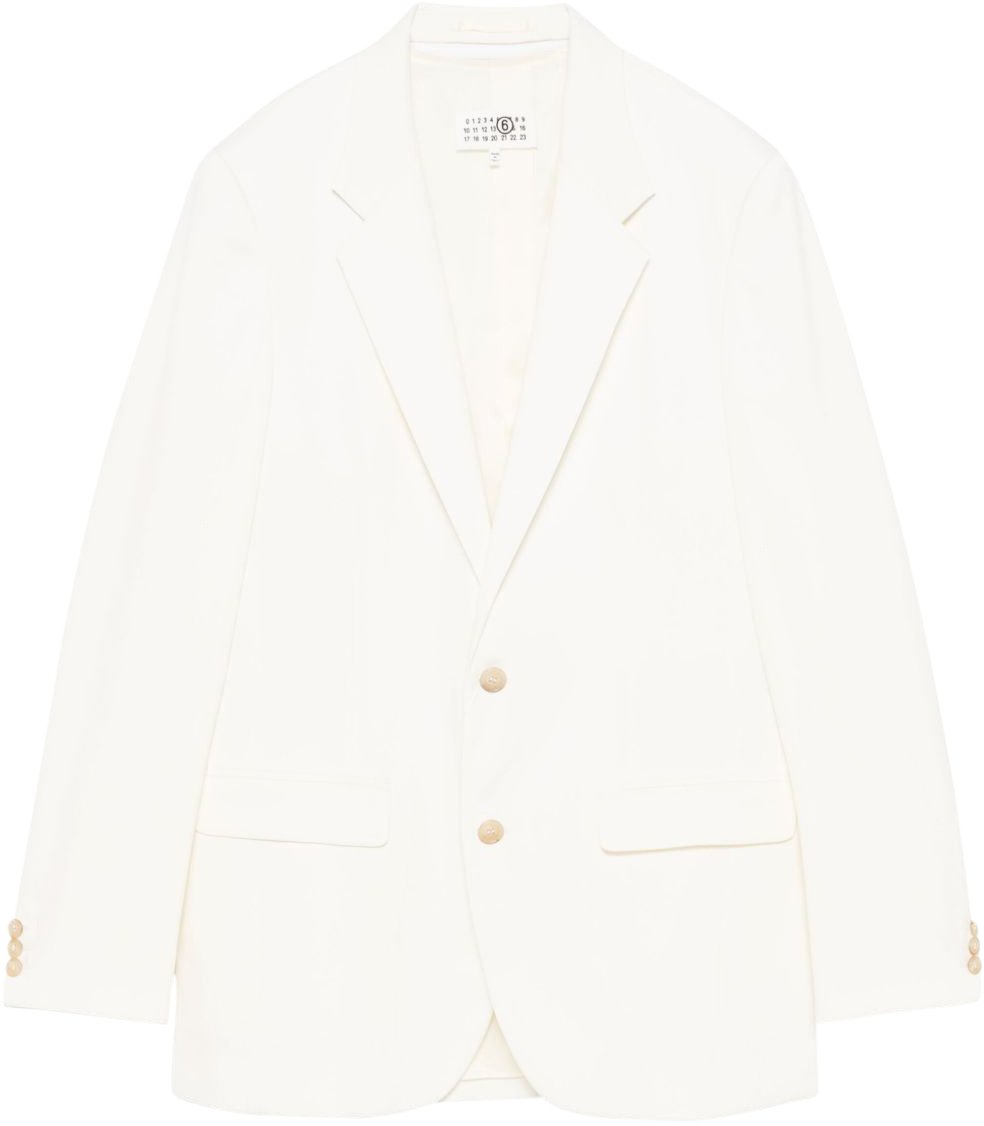 MM6 Maison Margiela Jackets Ivory Wit