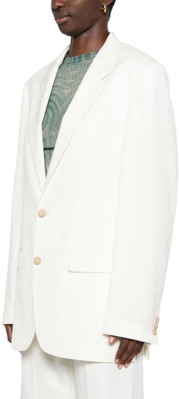 MM6 Maison Margiela Jackets Ivory Wit