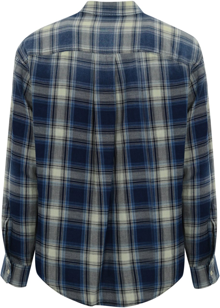 Dsquared2 d washed check Blauw