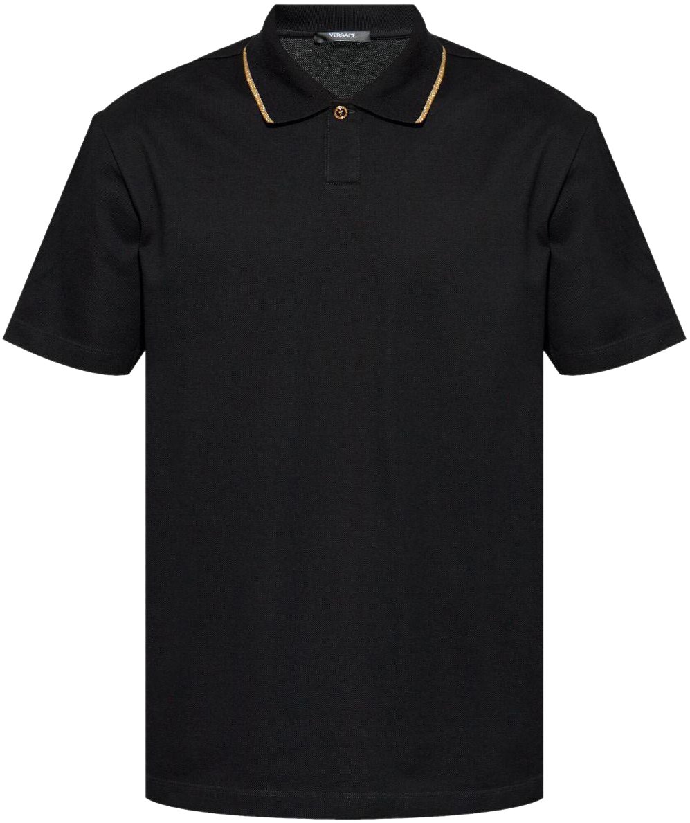 Versace Versace T-shirts And Polos Black Zwart