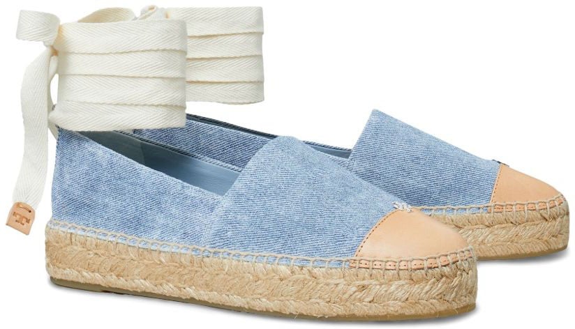 Tory Burch Flat Shoes Blue Blauw