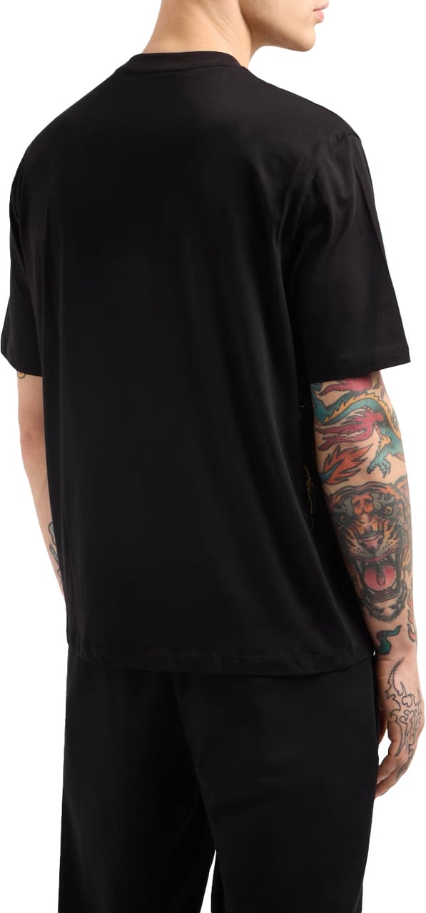 Armani Exchange Regular fit jersey t-shirt Zwart Zwart