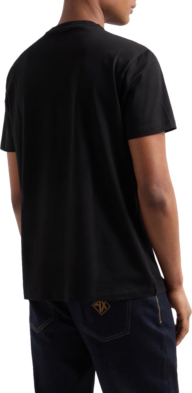 Armani Exchange Regular fit T-shirt Zwart Zwart