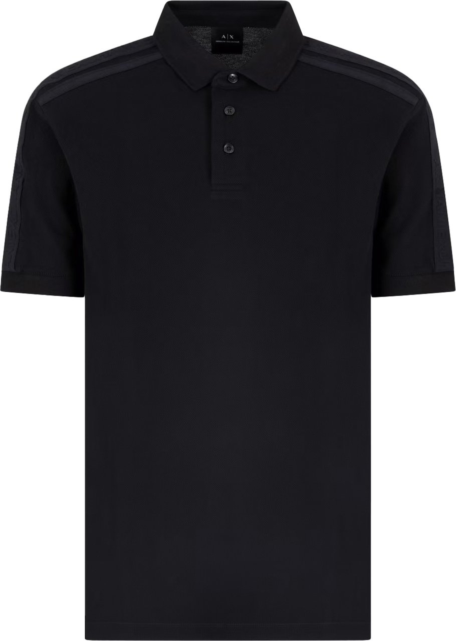 Armani Exchange Regular fit piquet polo Zwart Zwart