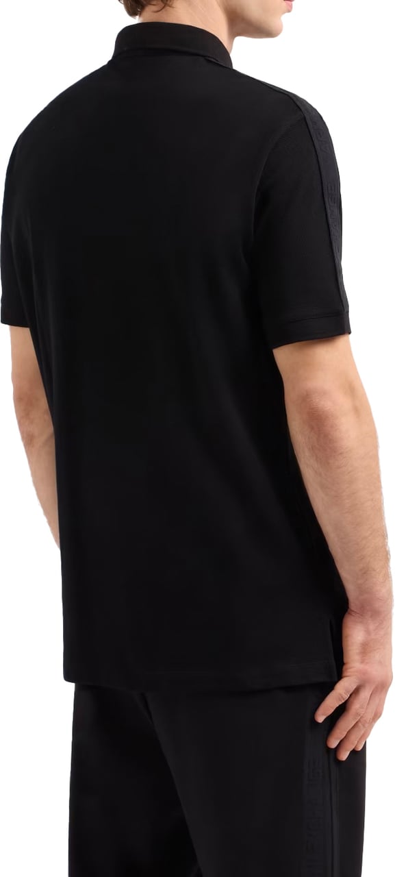 Armani Exchange Regular fit piquet polo Zwart Zwart