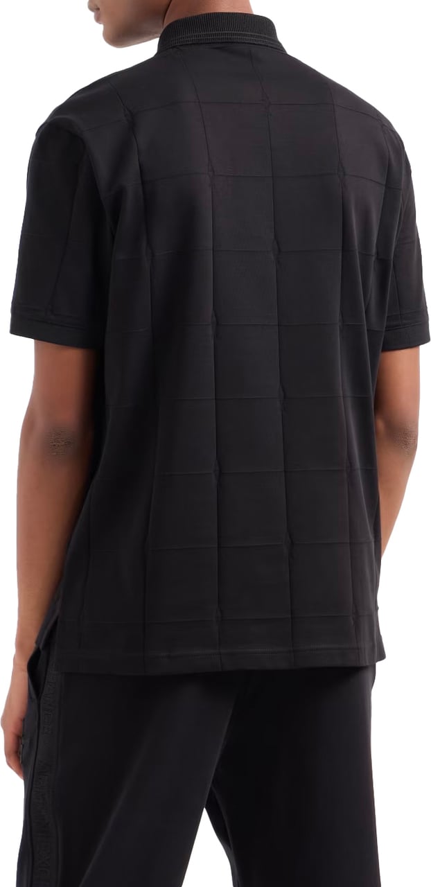 Armani Exchange Mercerized Cotton Regular Fit Zwart Zwart