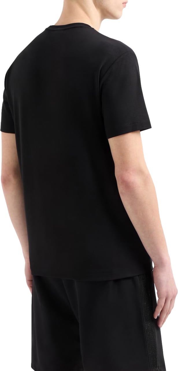 EA7 Train Gold Label Tee Zwart