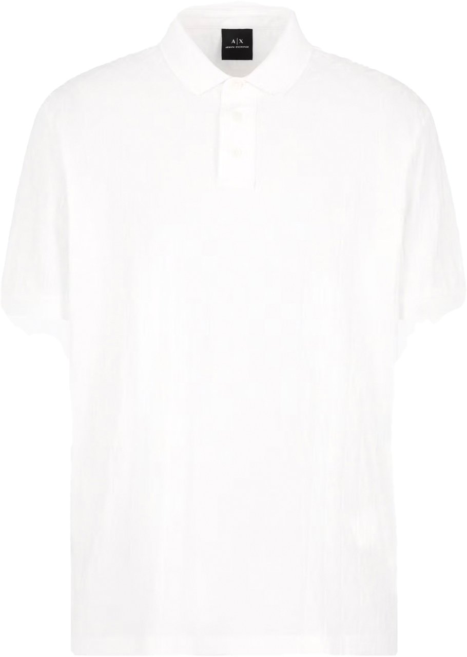 Armani Exchange Regular fit polo shirt Wit Wit