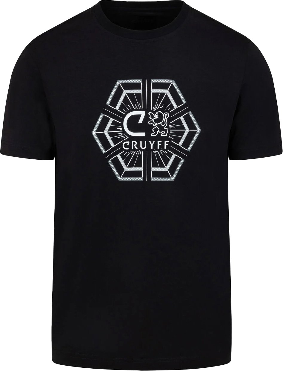 Cruyff C-Lion Geo Tee Zwart Zwart