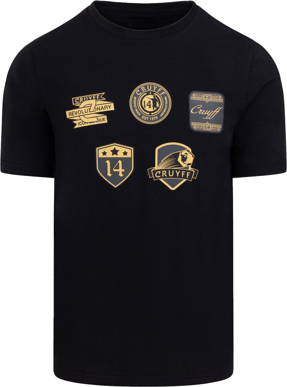 Cruyff Badge Tee Zwart Zwart