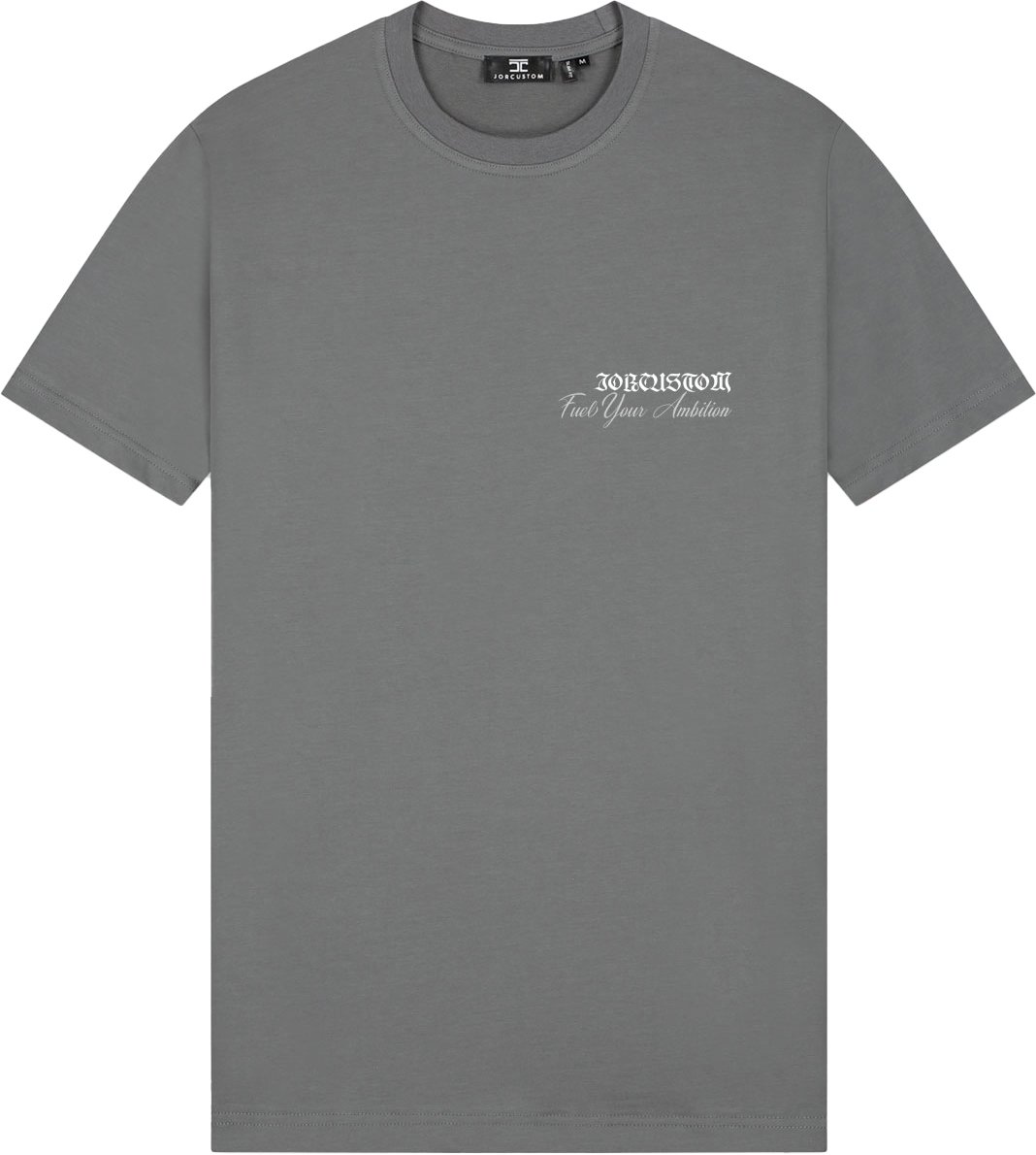JORCUSTOM Ambition Slim Fit T-Shirt Antracite Grijs