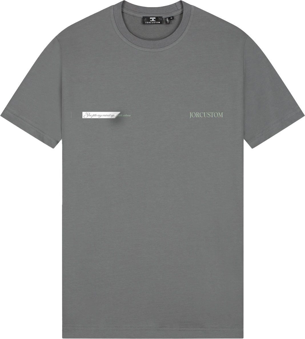 JORCUSTOM AngelTwo Slim Fit T-Shirt Antracite Grijs