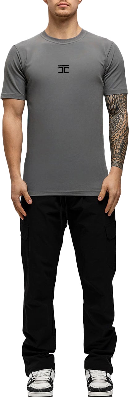 JORCUSTOM Artist Slim Fit T-Shirt Antracite Grijs