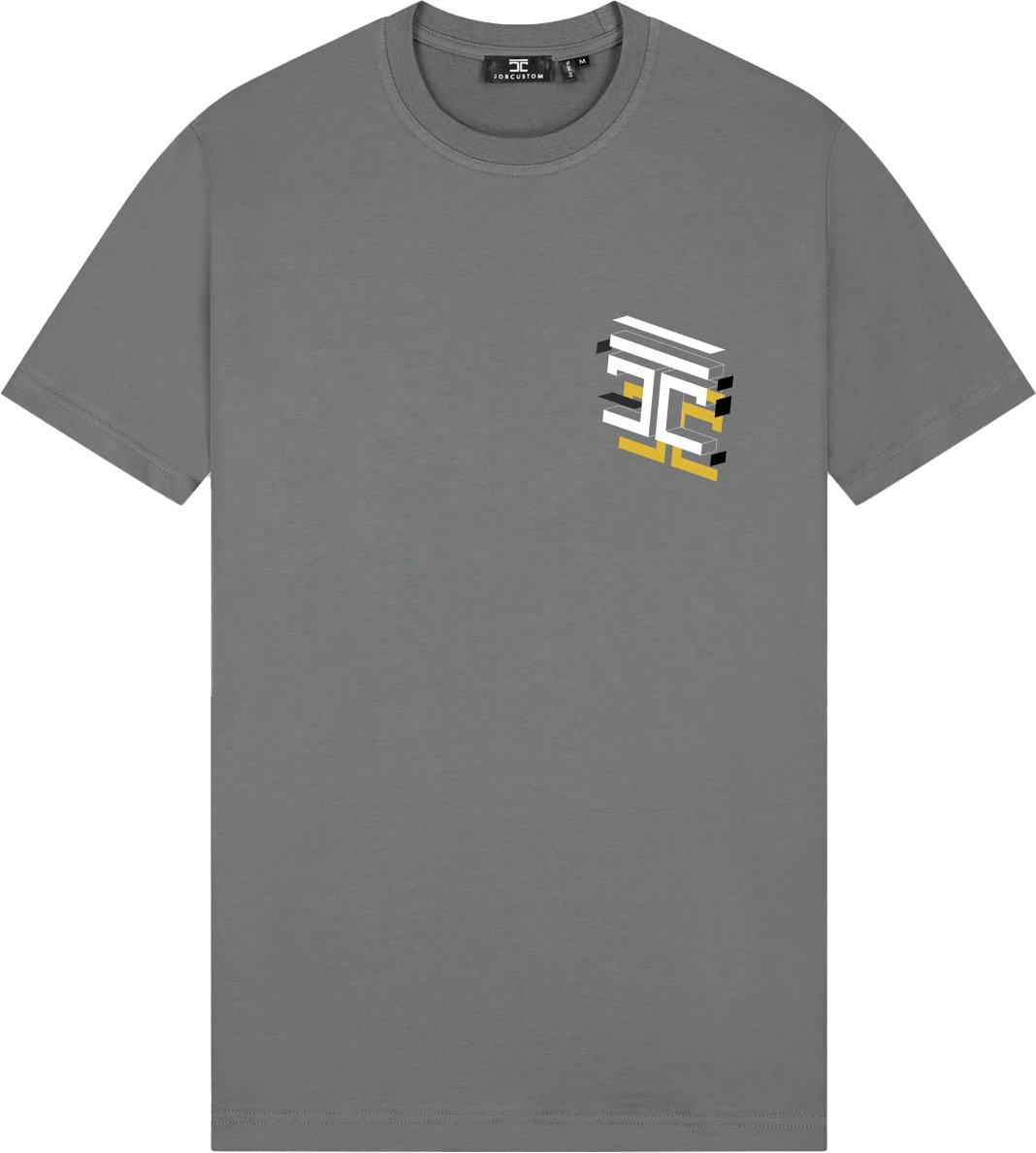 JORCUSTOM Assembly Slim Fit T-Shirt Antracite Grijs