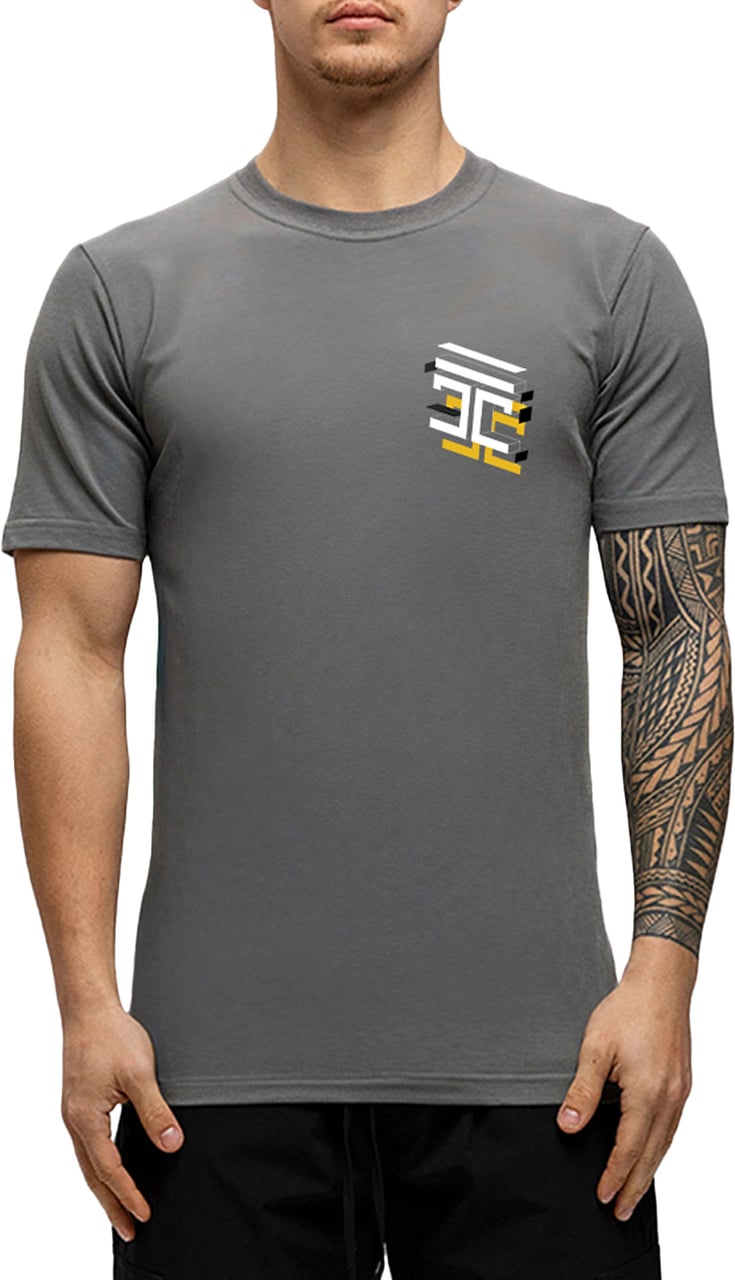 JORCUSTOM Assembly Slim Fit T-Shirt Antracite Grijs