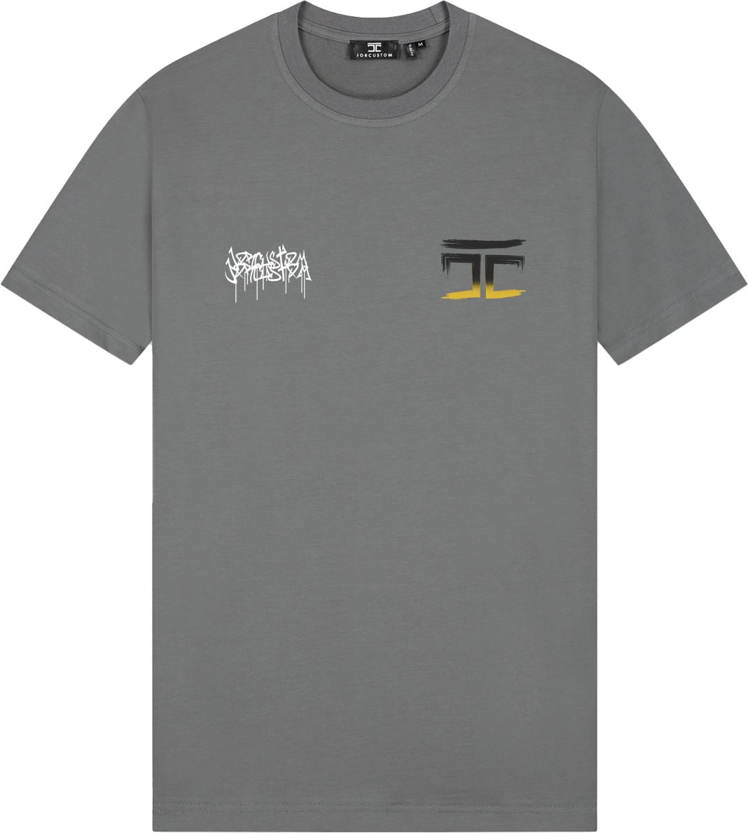 JORCUSTOM Graffiti Slim Fit T-Shirt Antracite Grijs