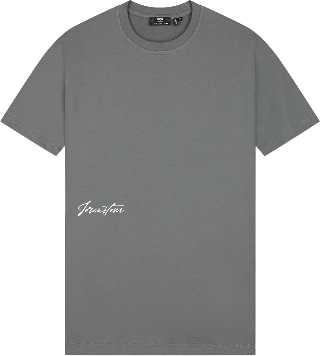 JORCUSTOM Outline Slim Fit T-Shirt Antracite Grijs
