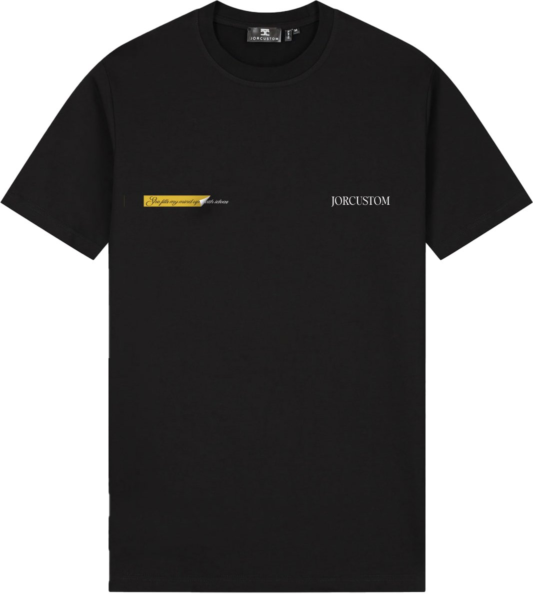 JORCUSTOM AngelTwo Slim Fit T-Shirt Black Zwart