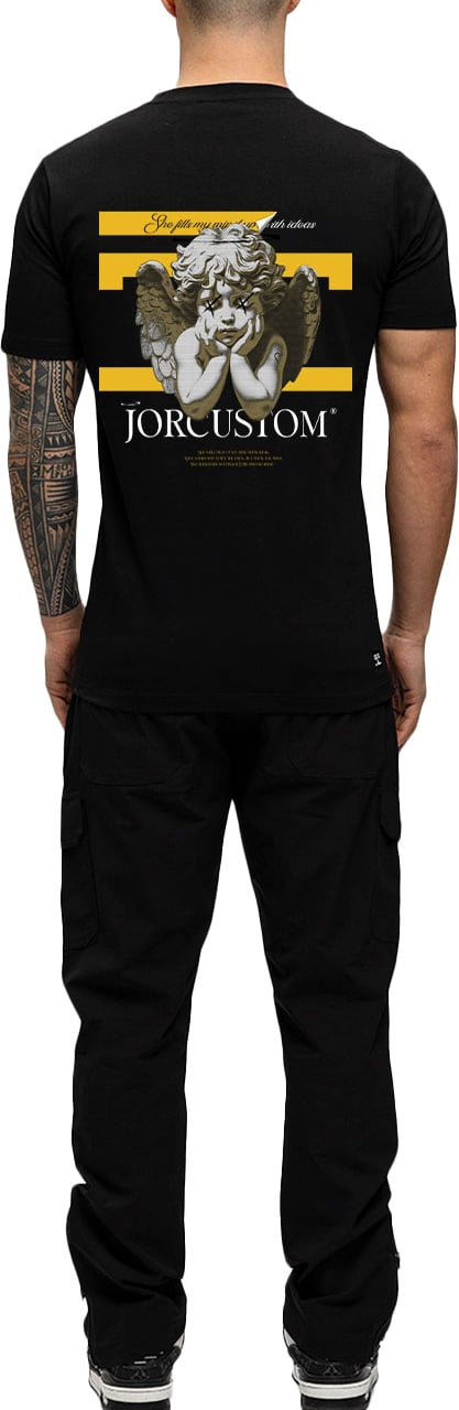 JORCUSTOM AngelTwo Slim Fit T-Shirt Black Zwart