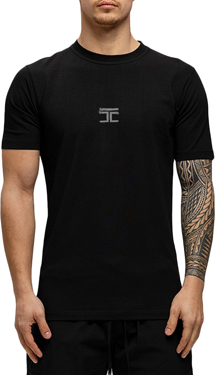 JORCUSTOM Artist Slim Fit T-Shirt Black Zwart