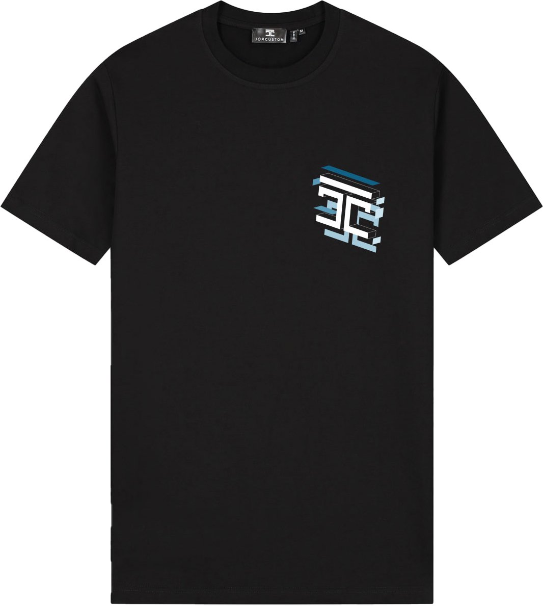 JORCUSTOM Assembly Slim Fit T-Shirt Black Zwart