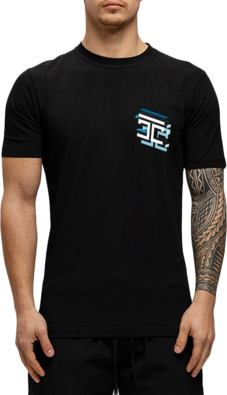 JORCUSTOM Assembly Slim Fit T-Shirt Black Zwart