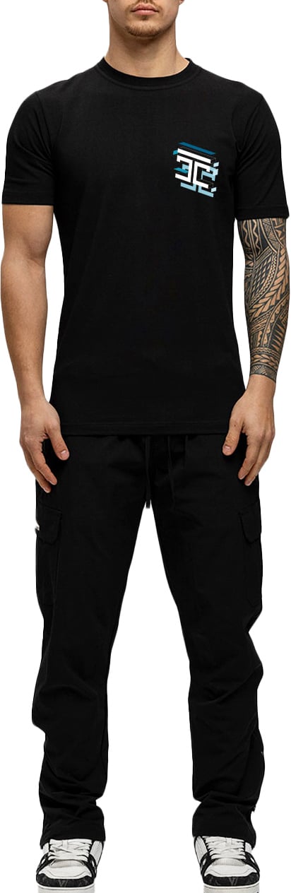 JORCUSTOM Assembly Slim Fit T-Shirt Black Zwart
