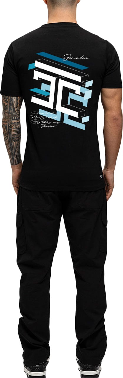 JORCUSTOM Assembly Slim Fit T-Shirt Black Zwart