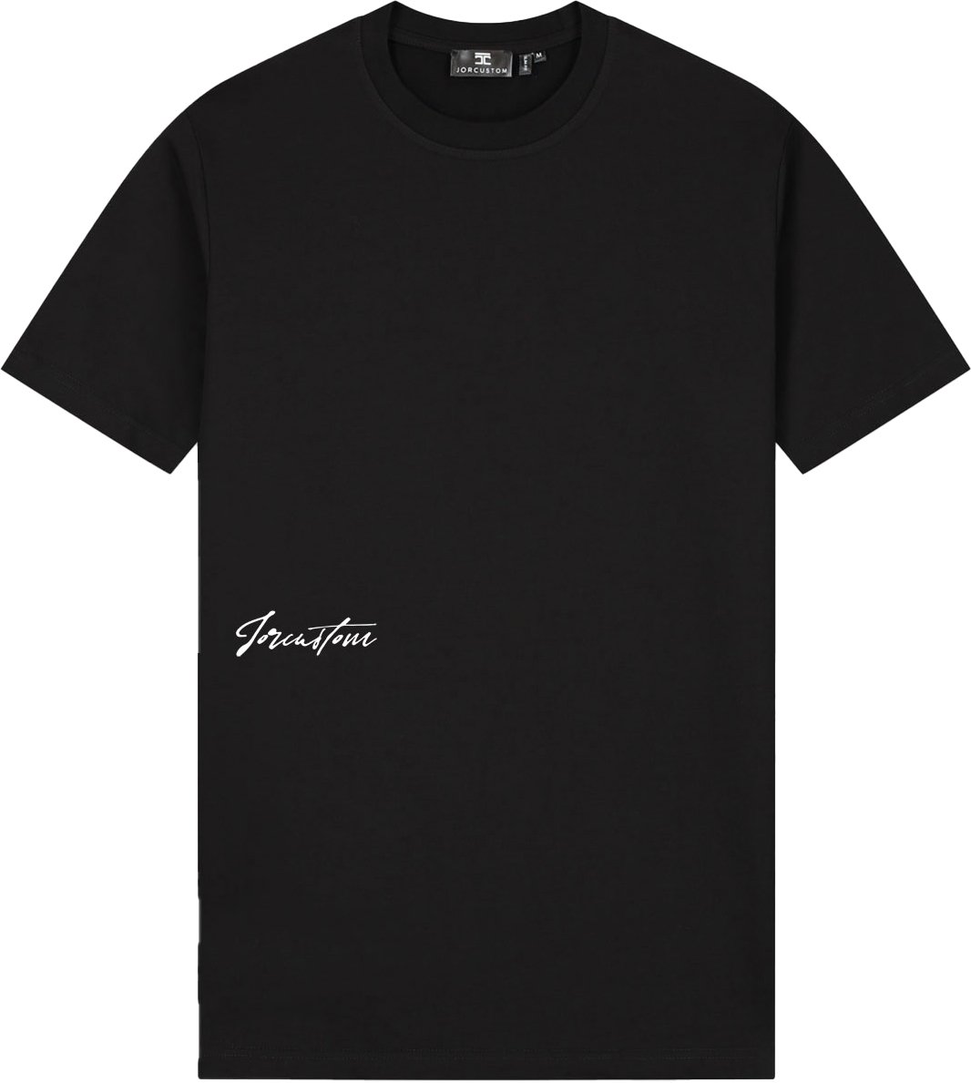 JORCUSTOM Outline Slim Fit T-Shirt Black Zwart